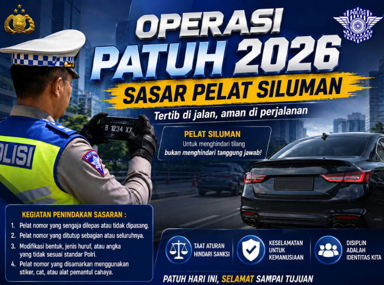 Korlantas Polri Gelar Operasi Patuh 2026 Mulai 8 Juni